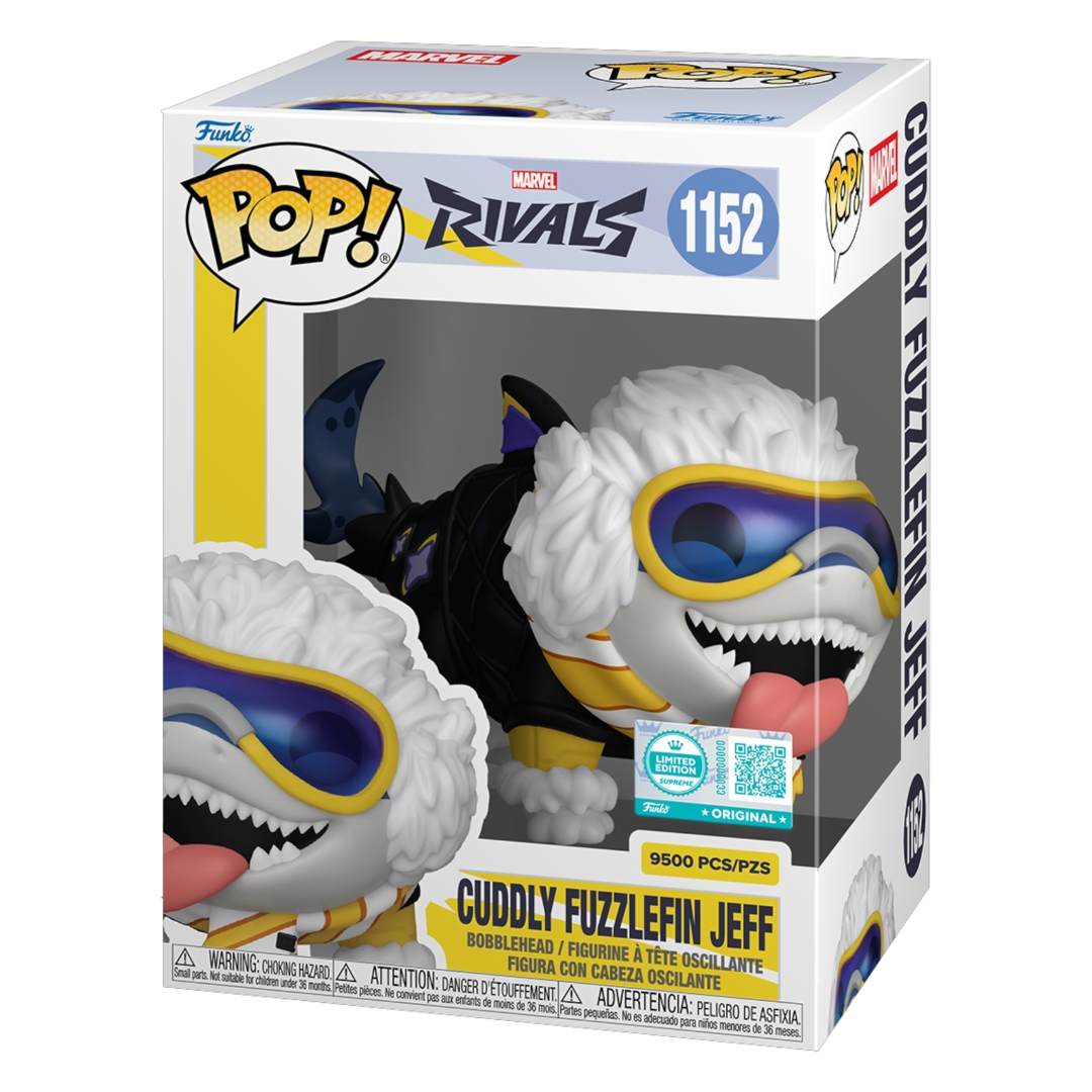 Funko Pop Marvel Rivals: Cuddly Fuzzlefin Jeff - LE SUPREME (1152)