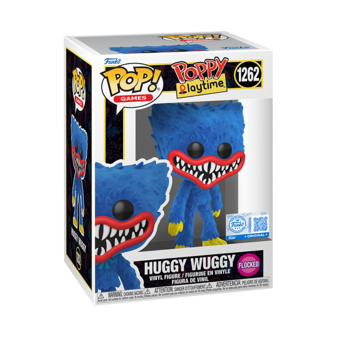 PREVENTA Funko Pop Poppy Playtime: Huggy Wuggy Flocked - Exclusive (1262)
