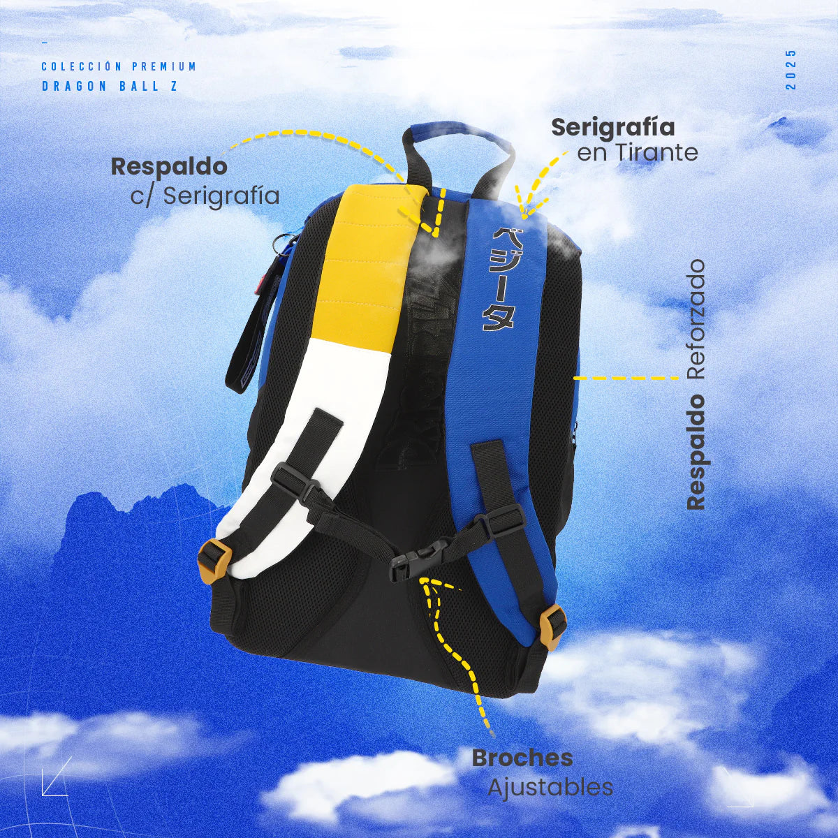 Common Nation Dragon Ball Z: Vegeta Saiyan Family Mochila Full-size
