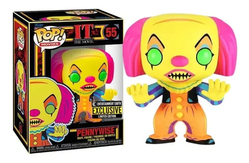 Funko Pop IT: Pennywise Blacklight Entertainment Earth Exclusive (55 ...