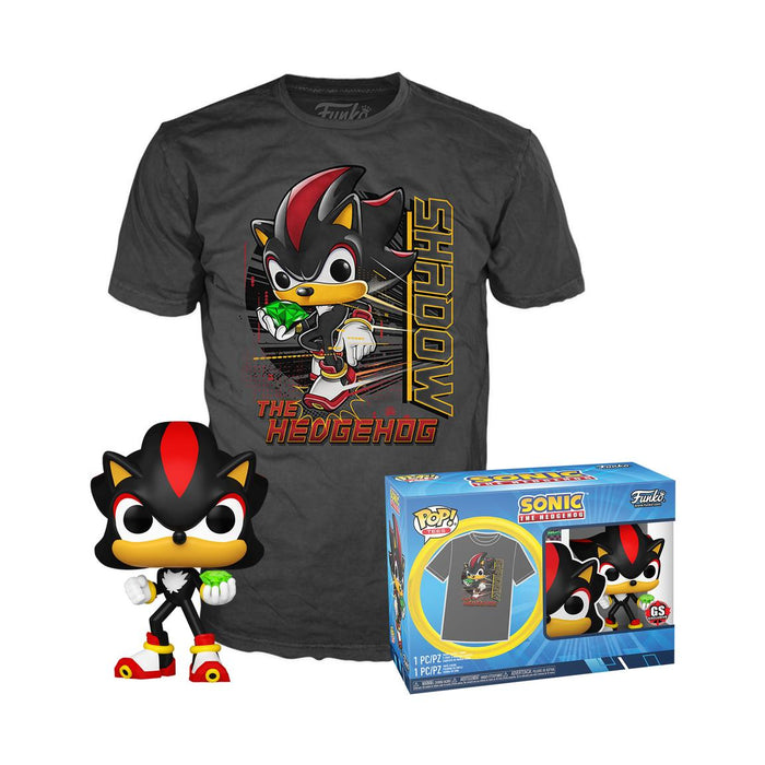 Funko Pop Tees Sonic The Hedgehog: Shadow - Gamestop Exclusive (961) + T-shirt