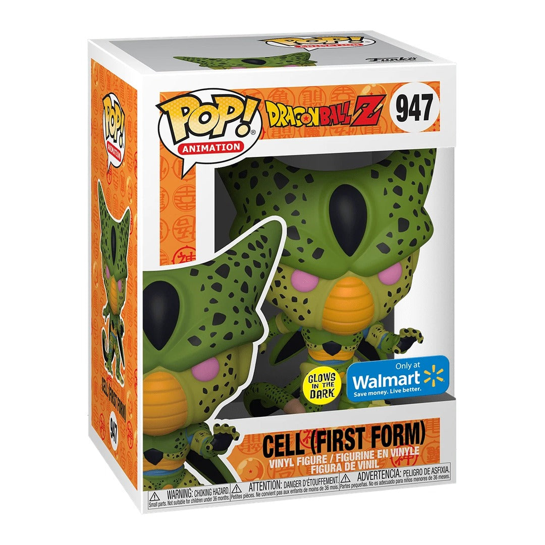 Funko Pop Dragon Ball Z: Cell First Form Glow - Walmart Exclusive (947)