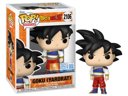 Funko Pop Dragon Ball Z: Bundle Goku Yardrat w/ Chase - Toys Temple Exclusive Sticker PR (2106)