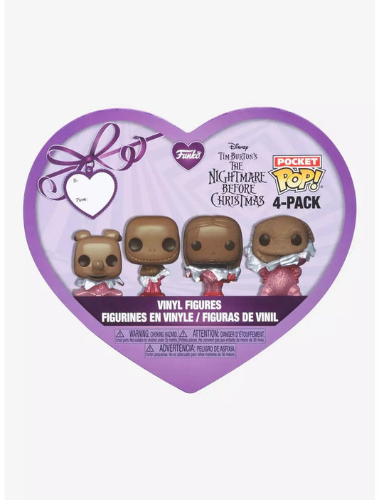 Funko Pocket Pop: Nightmare Before Christmas Valentine 4 Pack