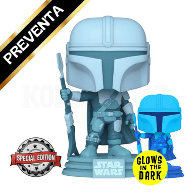 PREVENTA Funko Pop Star Wars: Mandalorian Glows in the dark - Special Edition (345)