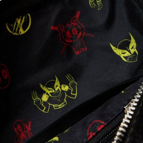 Loungefly Deadpool and Wolverine Crossbody Bag