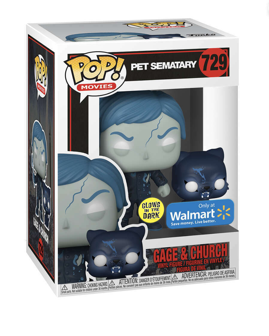 Funko Pop Pet Sematary: Gage & Church Glows In The Dark - Walmart Exclusive (729)