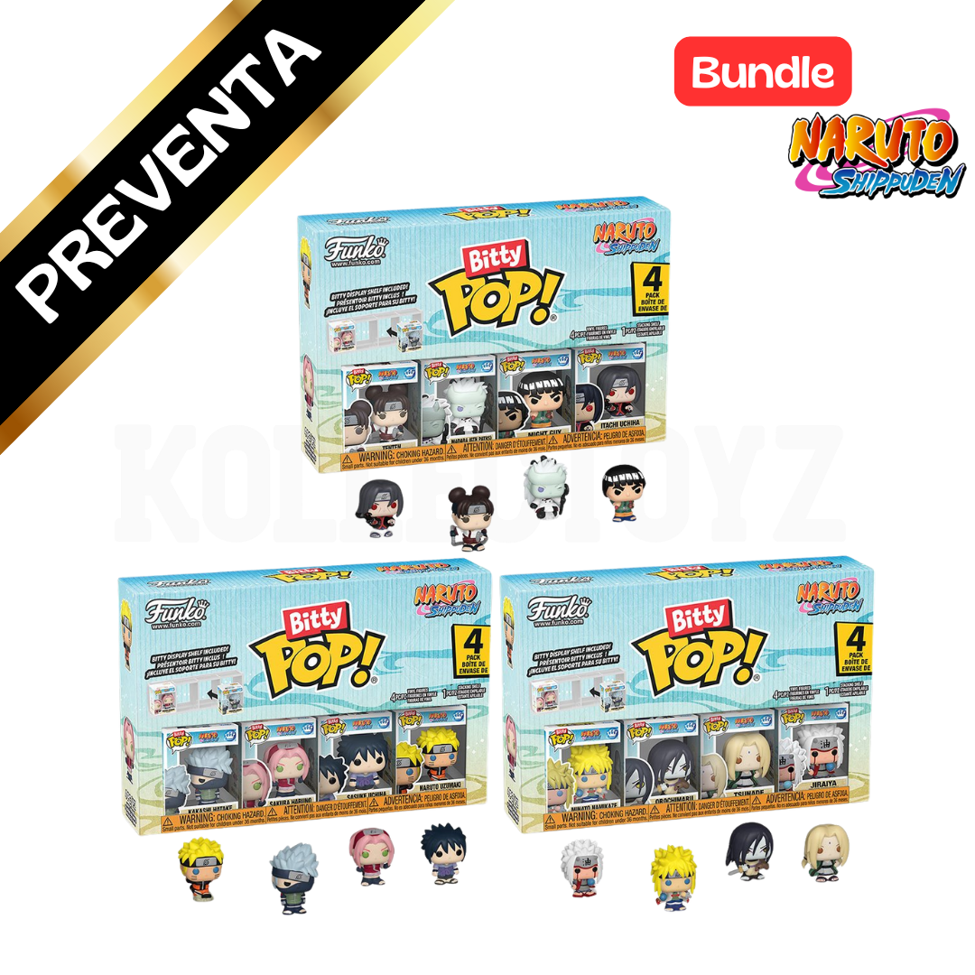 PREVENTA Funko Pop Bitty 4-pack Naruto Shippuden Bundle