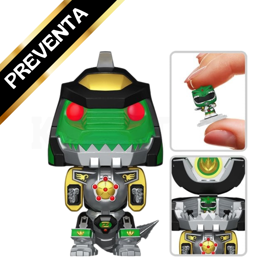 PREVENTA Funko Pop Bitty Bot Mighty Morphin Power Rangers: Dragonzord with Green Ranger
