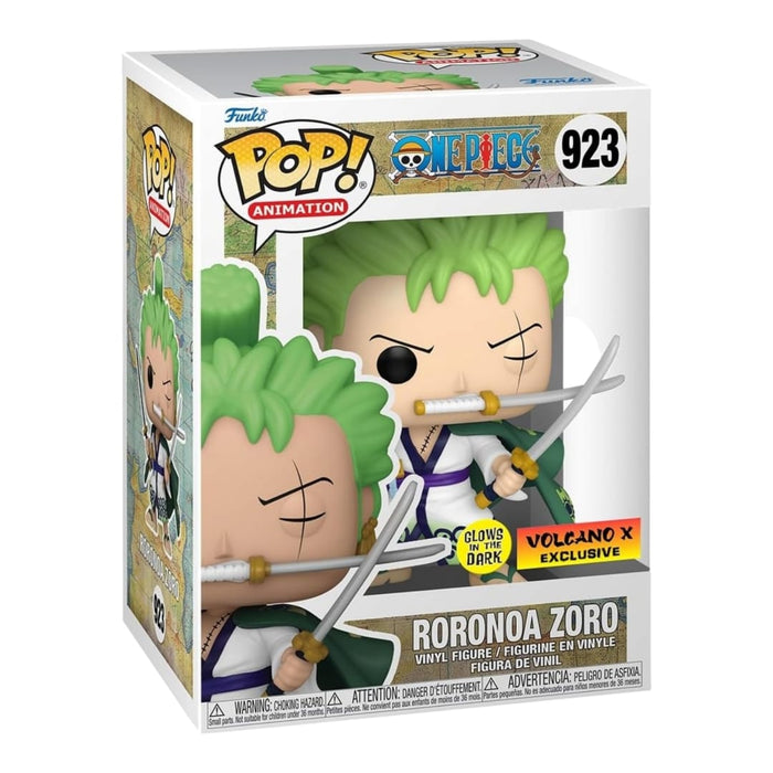 Funko Pop One Piece: Roronoa Zoro Glows in the Dark - Volcano X Exclusive (923)