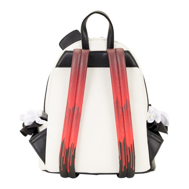 PREVENTA Loungefly Mini Mochila Terrifier: Art the Clown Cosplay Brilla en la Oscuridad - Exclusiva