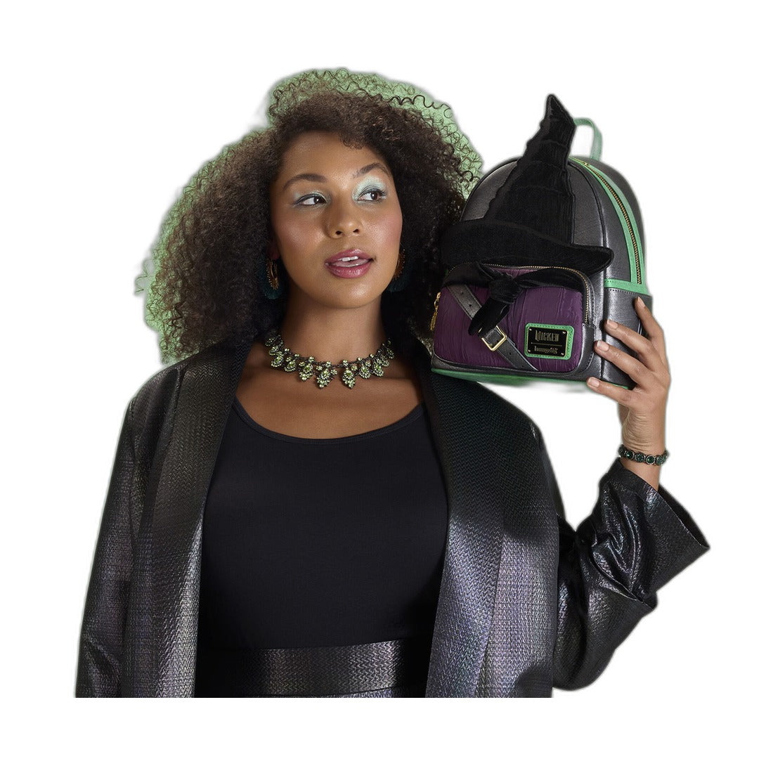 PREVENTA Loungefly Mini Mochila Wicked For Good: Elphaba Cosplay - Exclusiva