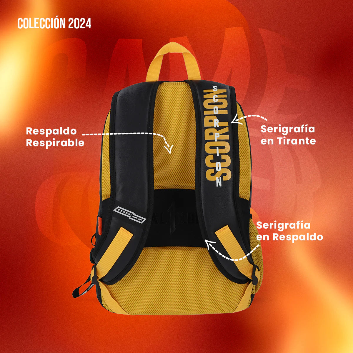 Common Nation Mortal Kombat 1: Scorpion Mochila Full-size