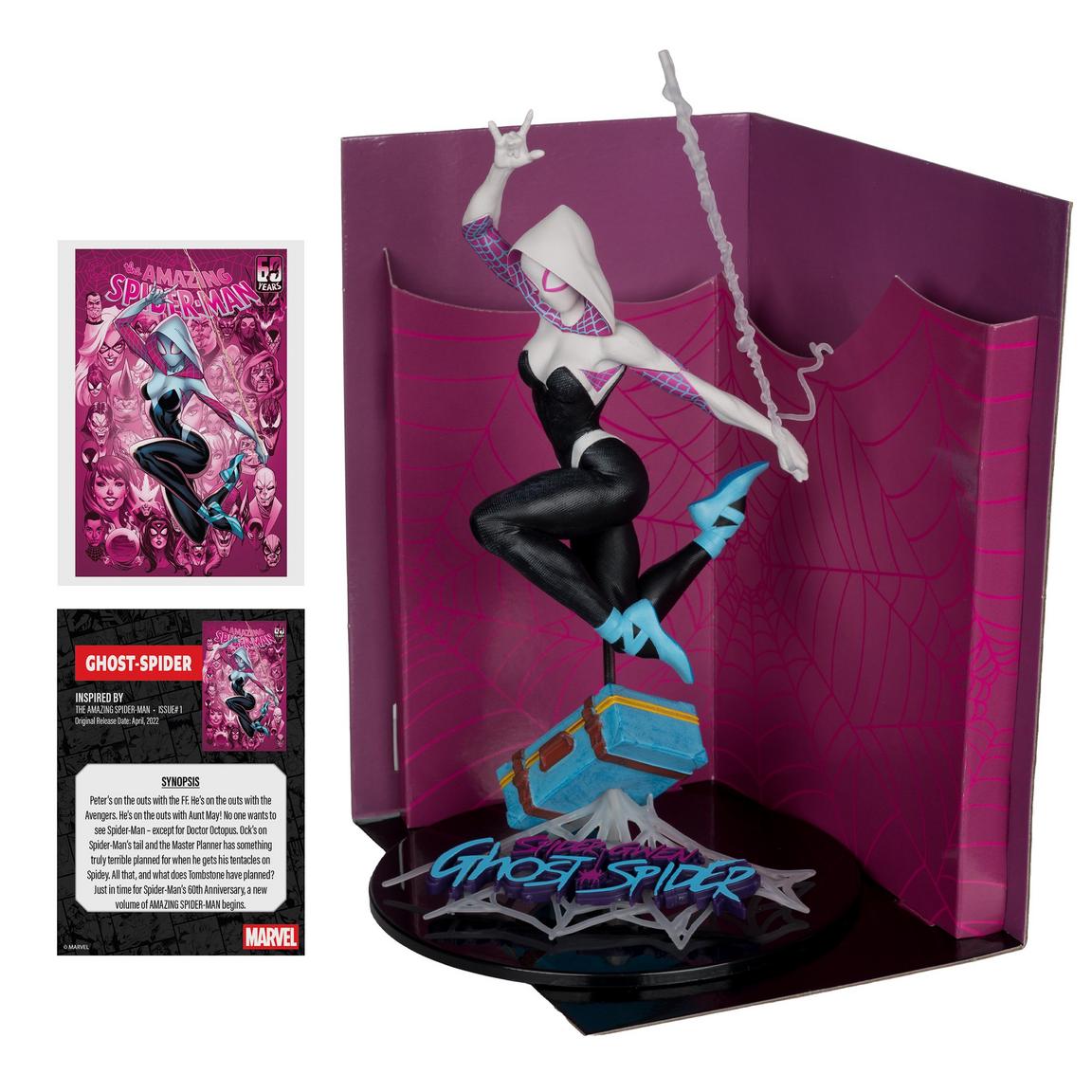 Mcfarlane Marvel Collection: The Amazing Spider-Man #1 - Ghost Spider Escala 1/10