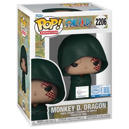 Funko Pop One Piece: Bundle Monkey D. Dragon  w/ Chase- Chrono Toys Exclusive Sticker PR (2206)
