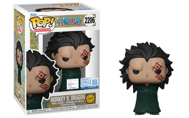 Funko Pop One Piece: Bundle Monkey D. Dragon  w/ Chase- Chrono Toys Exclusive Sticker PR (2206)