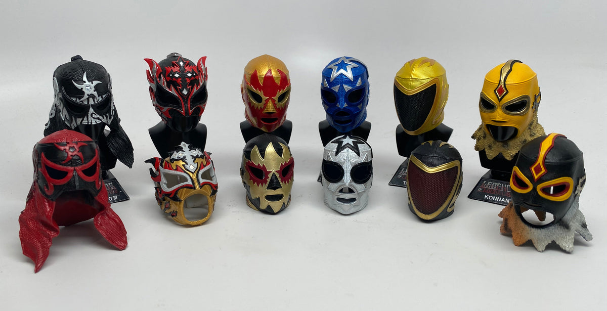 Legends of Lucha Libre Mystery Máscaras Wave 1 — conjunto