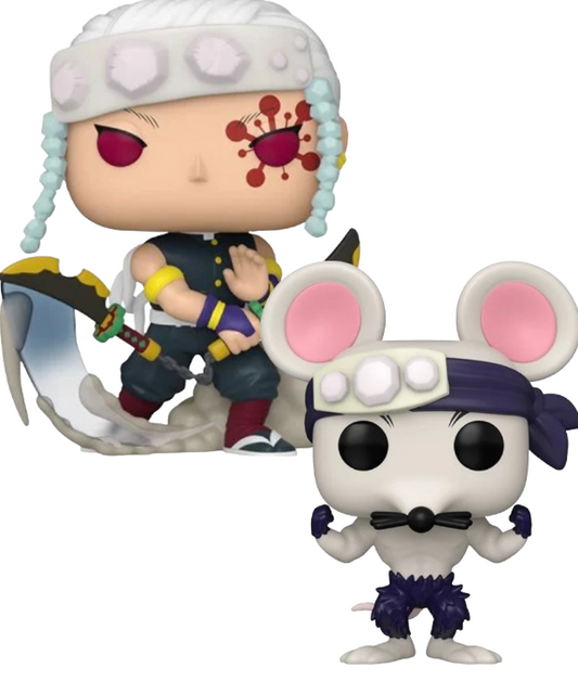 Funko Pop Bundle Demon Slayer: Tengen Uzui y Muscle Mouse