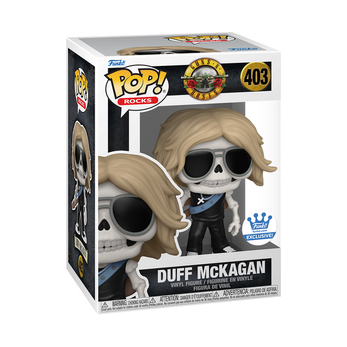 Funko Pop Guns N Roses:  Duff McKagan Skeleton - Funkoshop Exclusive (403)