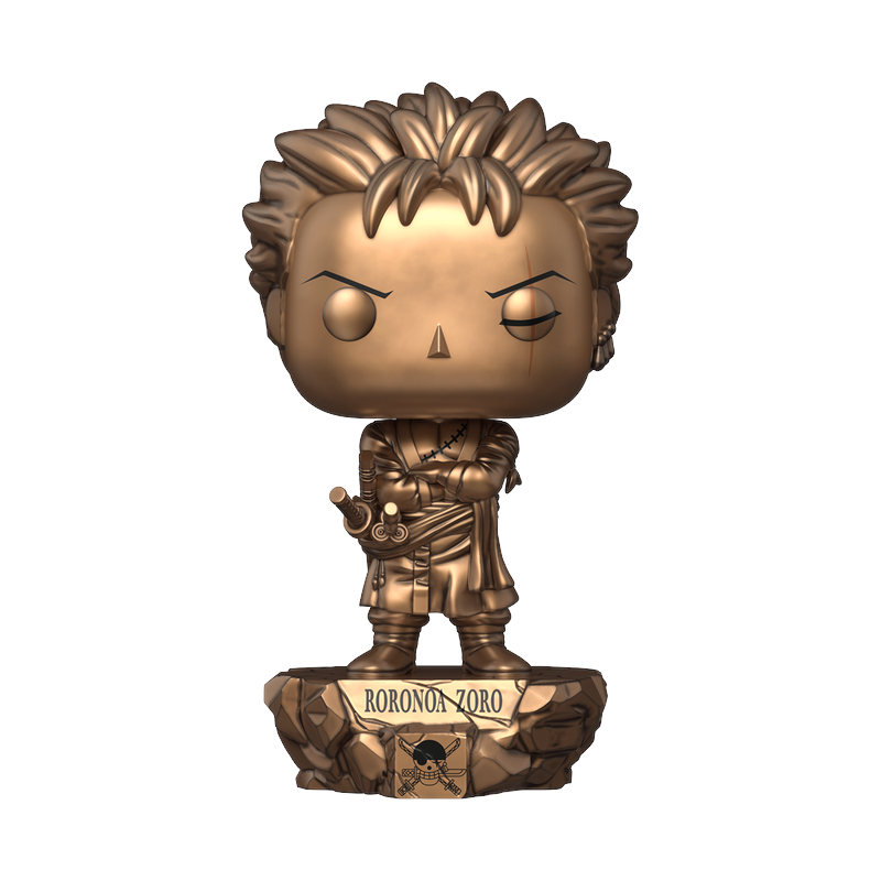 PREVENTA Funko Pop Plus One Piece: Roronoa Zoro Statue Bronze - 25th Aniversary Exclusive (1901)