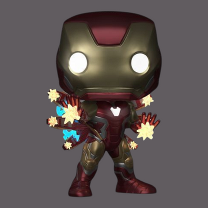 Funko Pop Plus Avengers Infinity Saga: Iron Man Glows in the dark -  Exclusive (1555)