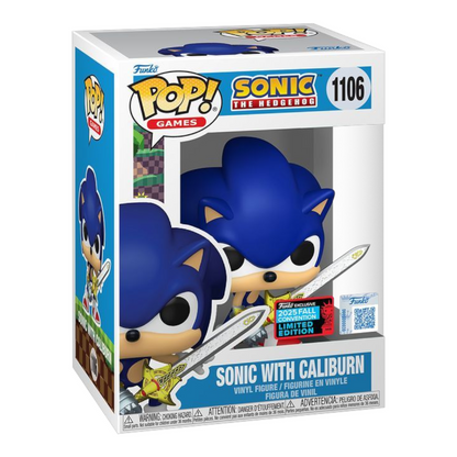 Funko Pop Sonic The Hedgehog: Sonic With Caliburn - NYCC 2025 Exclusive (1106)
