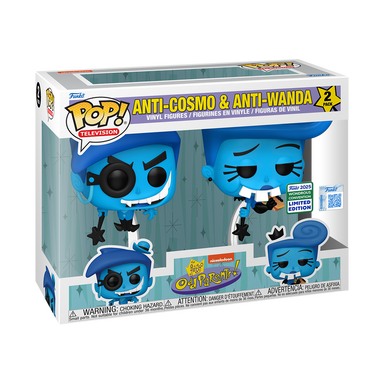 Funko Pop The Fairy Odd Parents: Anti-Cosmo & Anti-Wanda 2-Pack - Wondrous Convention Exclusive (Sticker Shared)