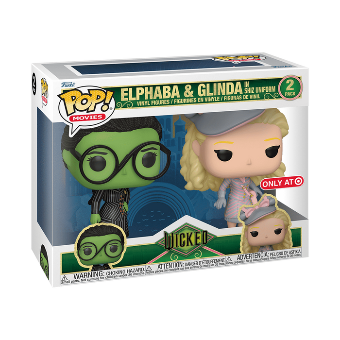 Funko Pop Wicked: Elphaba & Glinda in Shiz Uniform - Target Exclusive 2-Pack