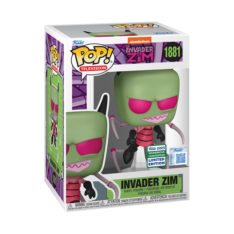 Funko Pop Invader Zim: Invader Zim with Irken PAK Legs - Wondrous Convention Exclusive (1881)