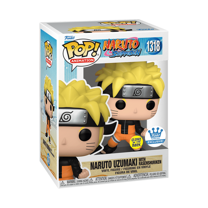 Funko Pop Naruto Shippuden: Naruto Uzumaki Rasenshuriken Glows in the dark - Funkoshop Exclusive (1318)