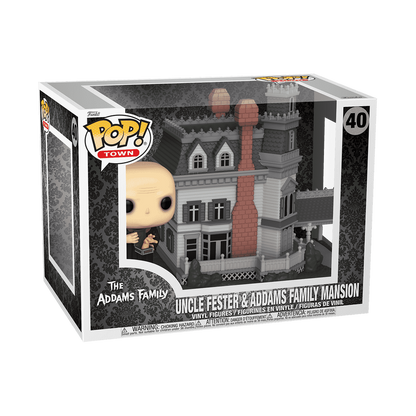 Funko Pop Town The Addams Family: Uncle Fester & Addams Family Mansion (40)