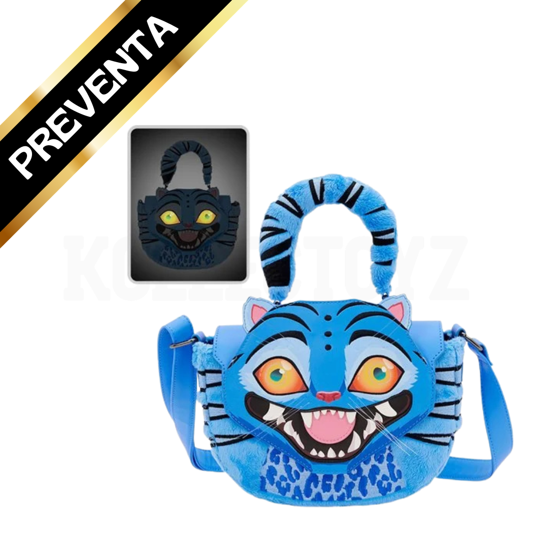PREVENTA Loungefly K-Pop Demon Hunters Derpy GIow in the Dark Faux Fur Crossbody Bag