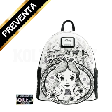 PREVENTA Loungefly Alice in Wonderland Sketch Mini-Backpack - Entertainment Earth Exclusive
