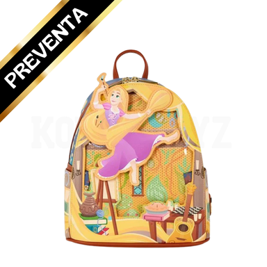 PREVENTA Loungefly Tangled Rapunzel Glow-in-the-Dark Mini-Backpack