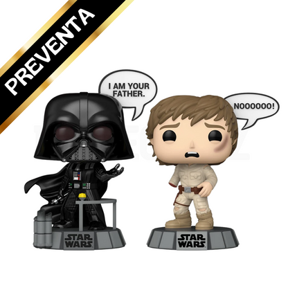 PREVENTA Funko Pop Star Wars: Darth Vader & Luke Skywalker 2-Pack