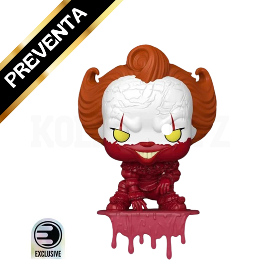 PREVENTA Funko Pop IT Welcome to Derry: Pennywise Bloody Shelf Sitter - Exclusive (1866)