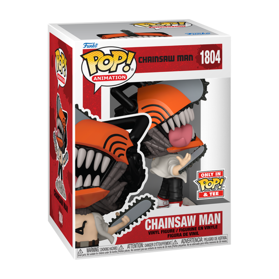 Funko Pop Tees Chainsaw Man: Chainsaw Man (1804) + T-Shirt