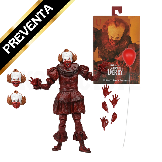 PREVENTA NECA IT Welcome To Derry: Ultimate Blood Pennywise 7" Scale Action Figure