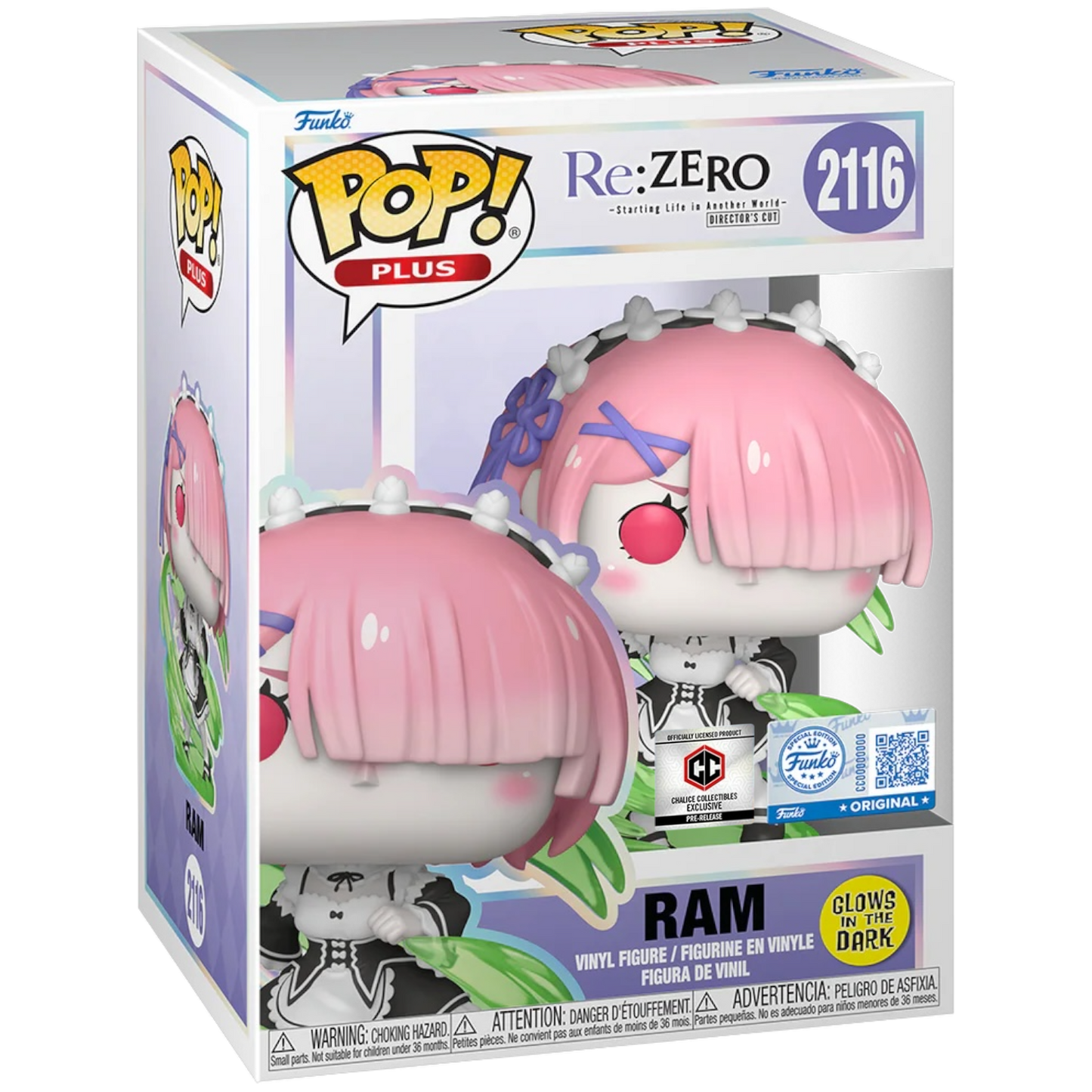 Funko Pop Plus Re: Zero: Ram Glows In The Dark - Chalice PR Exclusive (2116)