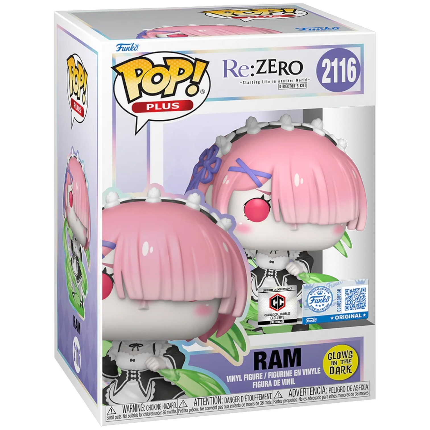Funko Pop Plus Re: Zero: Ram Glows In The Dark - Chalice PR Exclusive (2116)