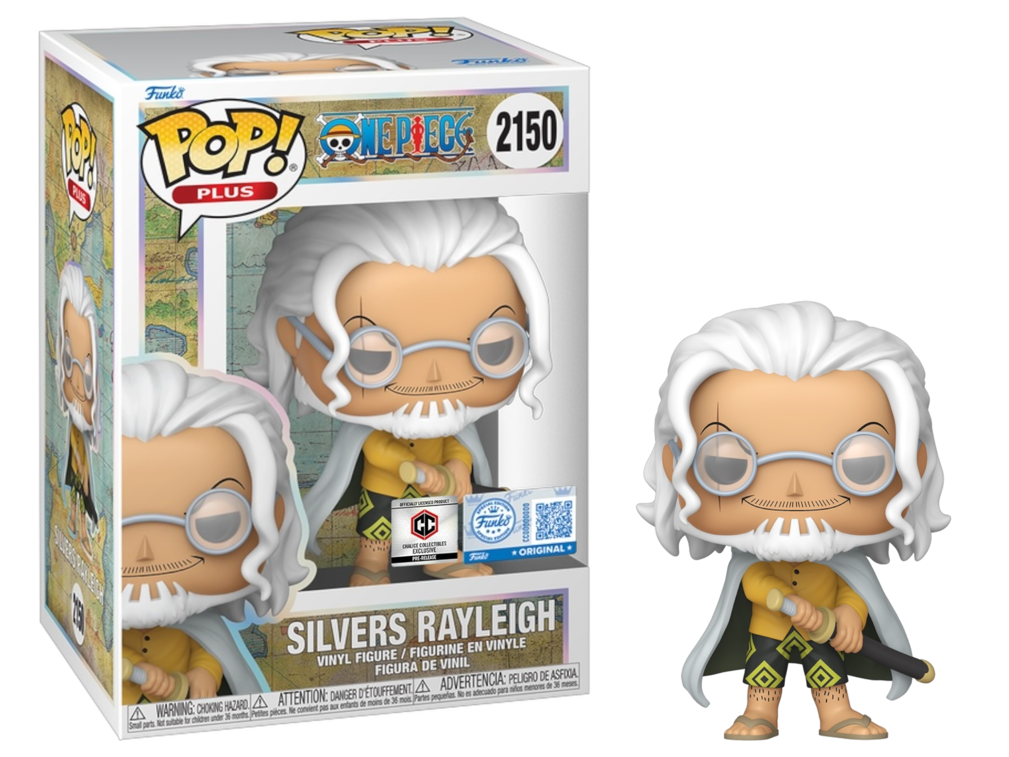 Funko Pop One Piece: Bundle Silvers Rayleight w/Chase - Chalice Exclusive PR (2150)