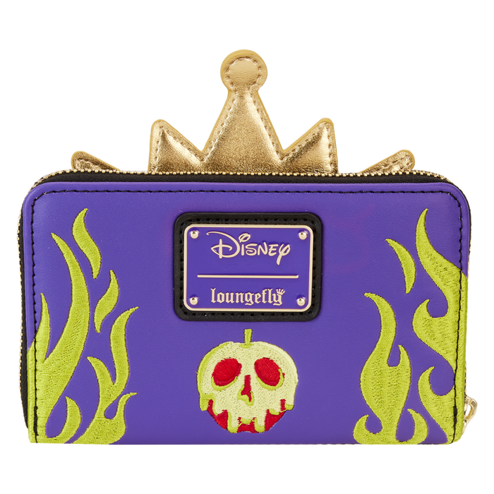 Loungefly Snow White Evil Queen Exclusive Sequin Cosplay Zip Around Wallet