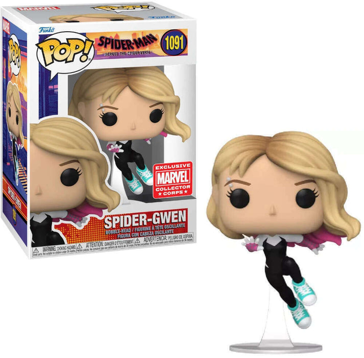 Funko Pop Spider-Man Across the Spiderverse: Spider-Gwen - Collector Corps Exclusive (1091)