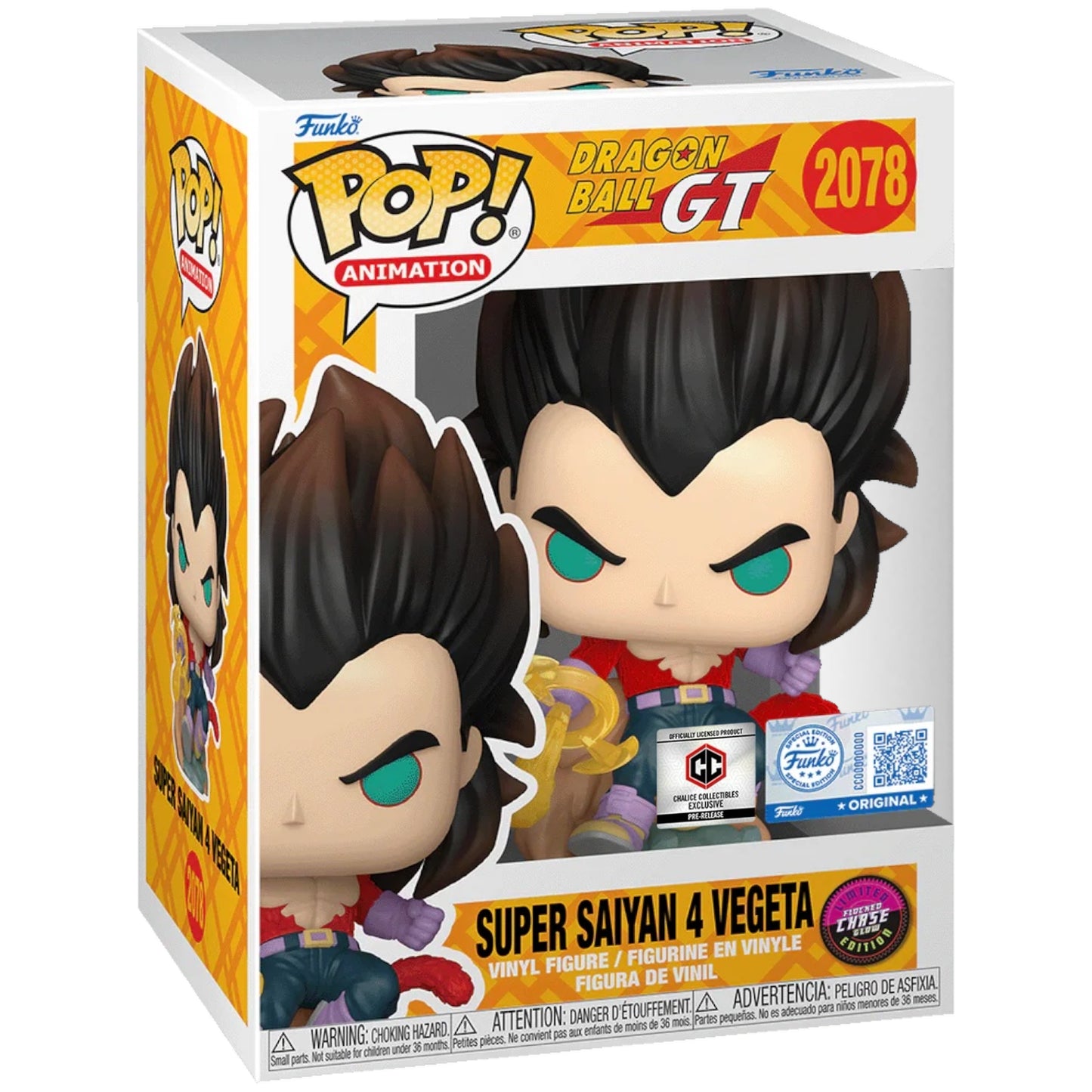 Funko Pop Dragon Ball GT: Super Saiyan 4 Vegeta- Chalice Exclusive PR (2078)