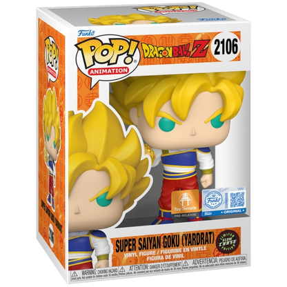Funko Pop Dragon Ball Z: Bundle Goku Yardrat w/ Chase - Toys Temple Exclusive Sticker PR (2106)