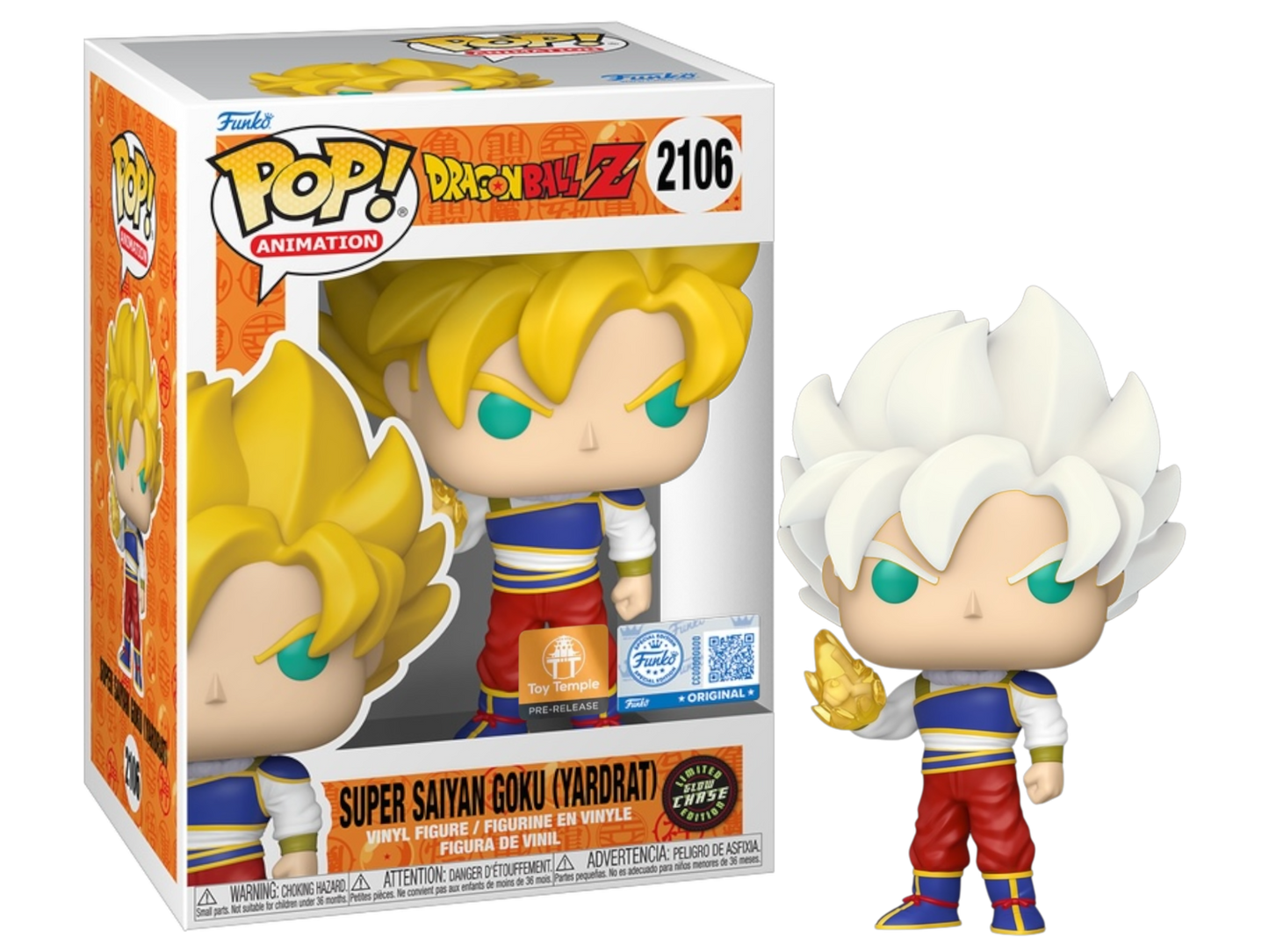 Funko Pop Dragon Ball Z: Bundle Goku Yardrat w/ Chase - Toys Temple Exclusive Sticker PR (2106)