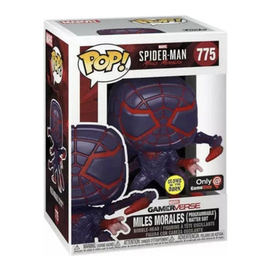 Funko Pop Gamerverse Spider-Man Miles Morales: Miles Morales Programmable Matter Suit Glow - GameStop Exclusive (775)