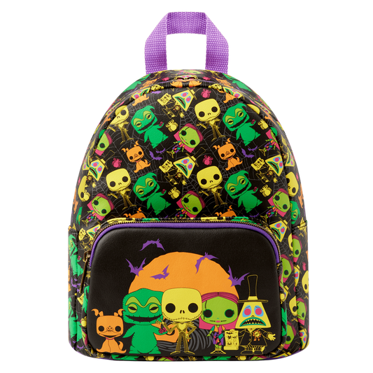 Loungefly The Nightmare Before Christmas: Mini Backpack Blacklight