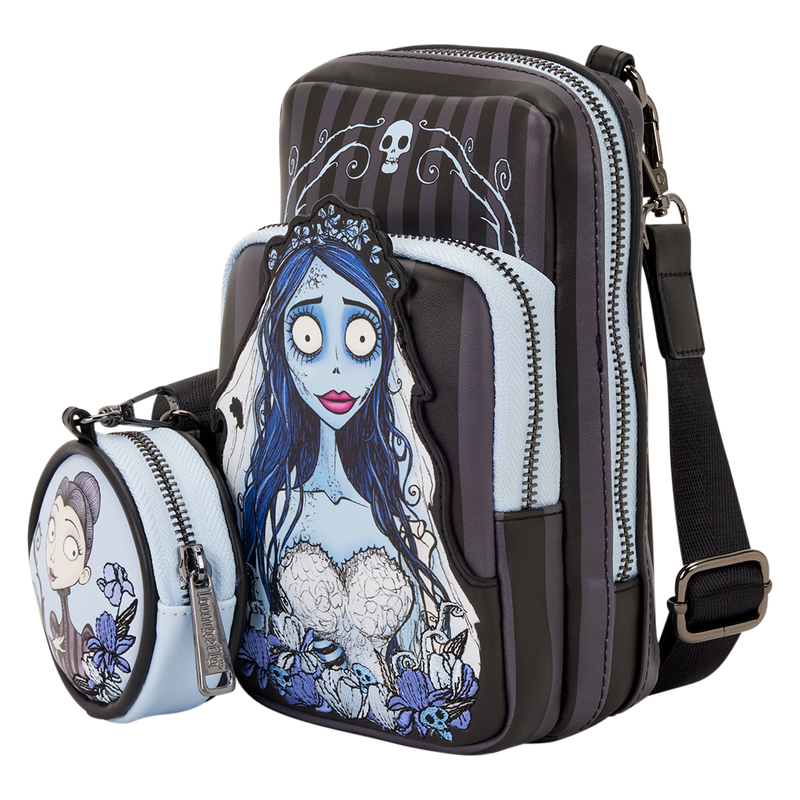 Loungefly Corpse Bride Emily Sling Crossbody Bag with Coin Bag