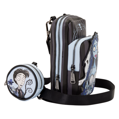 Loungefly Corpse Bride Emily Sling Crossbody Bag with Coin Bag